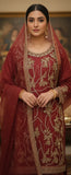 The Classic Ruby Red Sharara Set