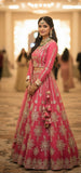 Pink Mirror & Gota Patti Embroidered Lehenga Set