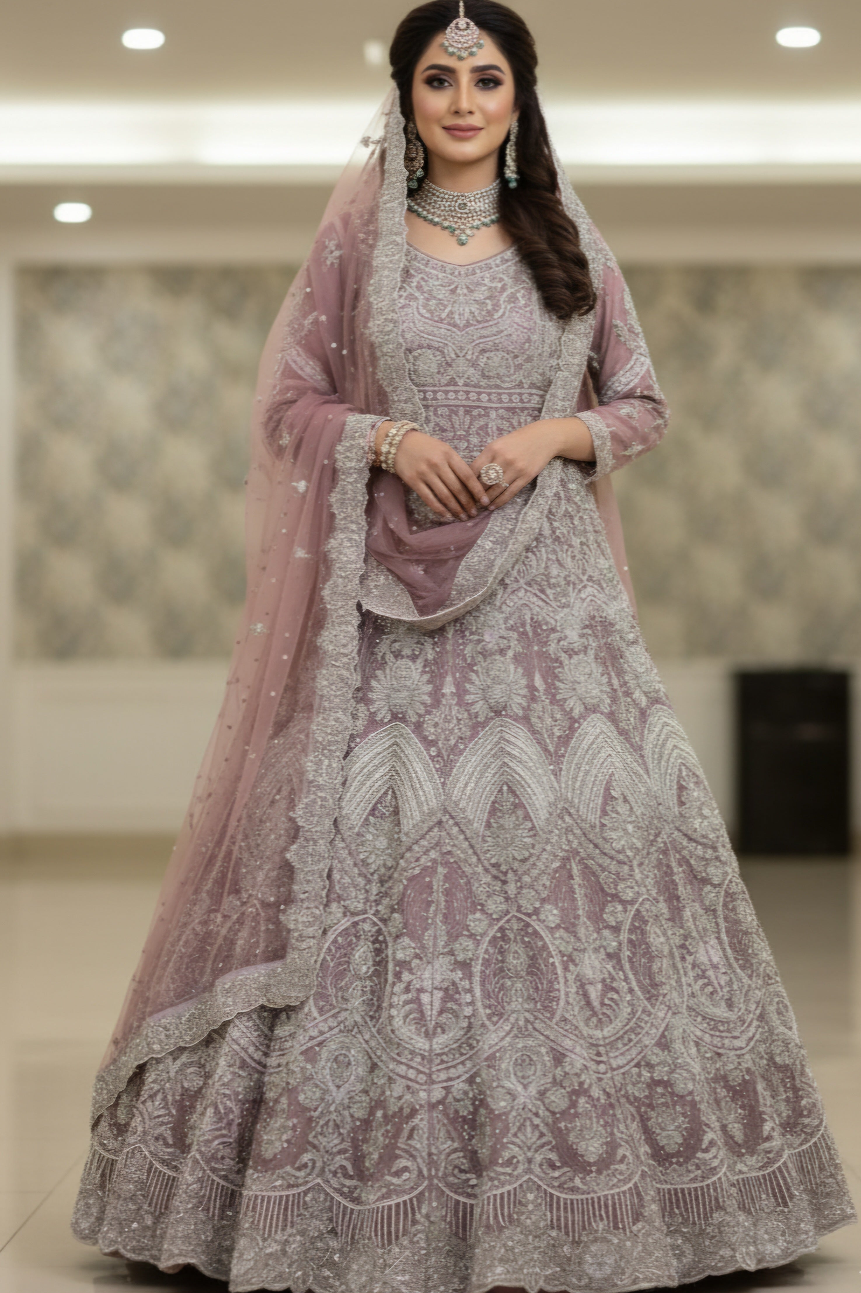 Zimal - The Regal Mauve Bridal Gown