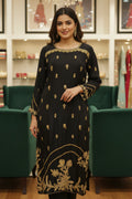 Classic Black & Gold Embroidered Kurta