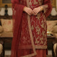The Classic Ruby Red Sharara Set