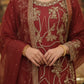 The Classic Ruby Red Sharara Set