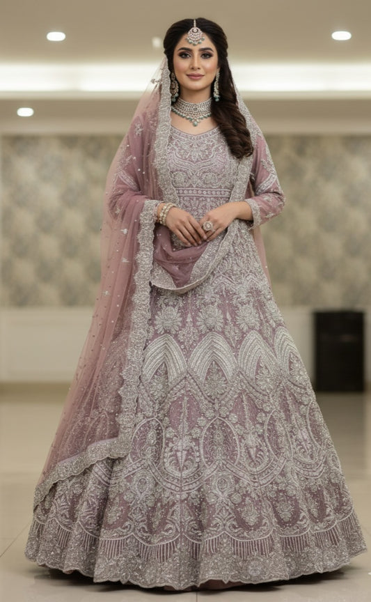 Zimal - The Regal Mauve Bridal Gown